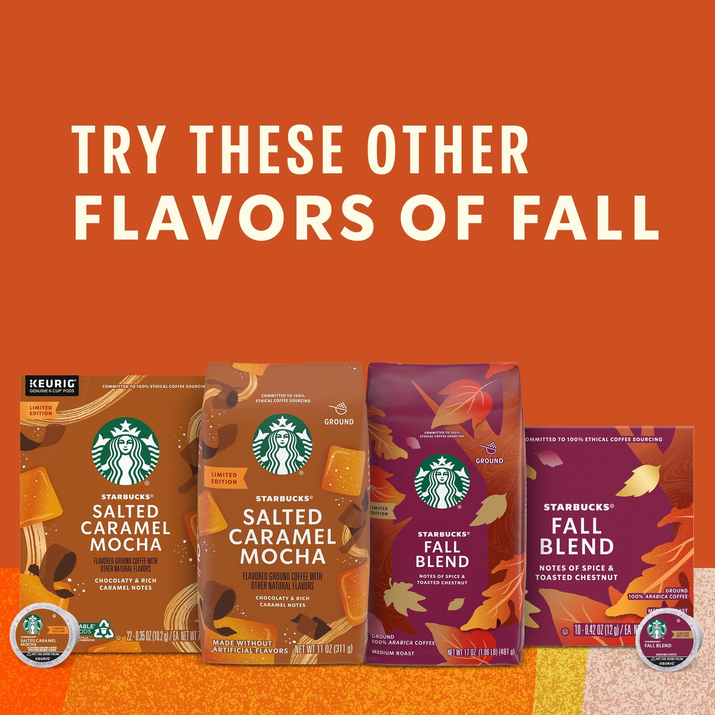 Pumpkin Spice Naturally Flavored Ground Coffee, 100% Arabica, Limited Edition, 1 Bag (17 Oz)