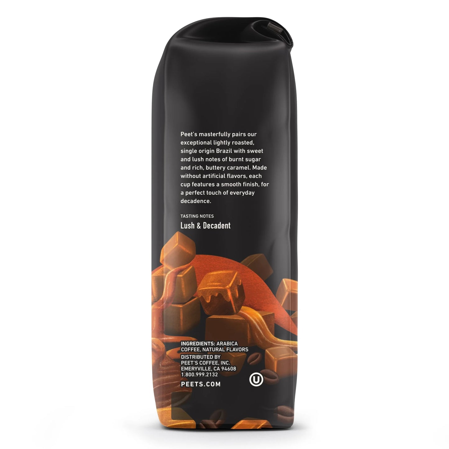 Caramel Brûlée Flavored Coffee, Ground, 10 Oz Bag