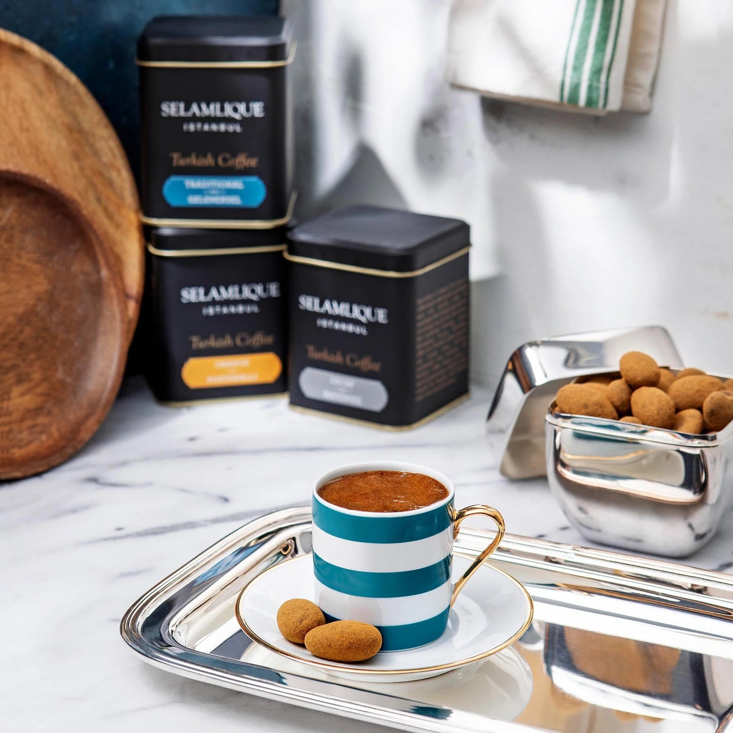 Selamlique Traditional Ground Turkish Coffee – 125g Box