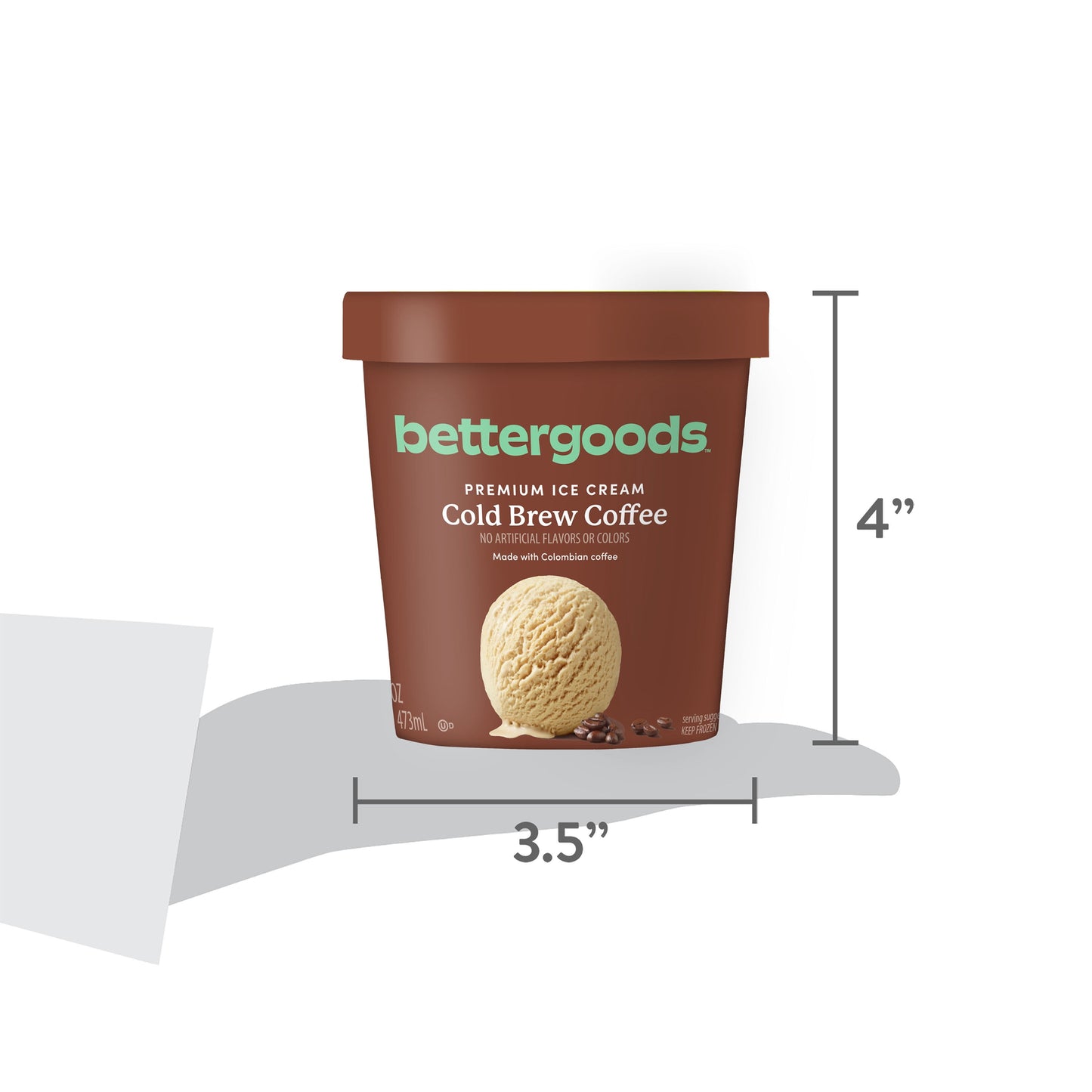 Cold Brew Coffee Premium Ice Cream, 16 Fl Oz