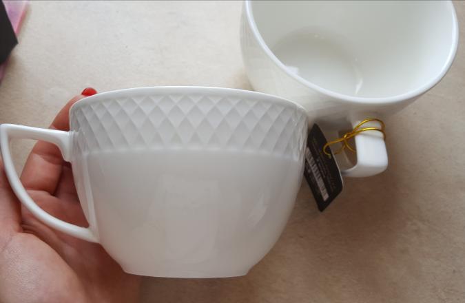 White Jumbo Coffee / Cappuccino Mug 17 Oz | 500 Ml Set Of 2 In Gift