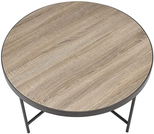 32.3inches X 32.3inches X 15.75inches Weathered Gray Oak Coffee Table