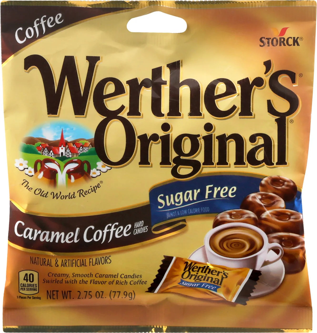 Werthers Original Hard Sugar Free Caramel Coffee Candy, 2.75 Oz