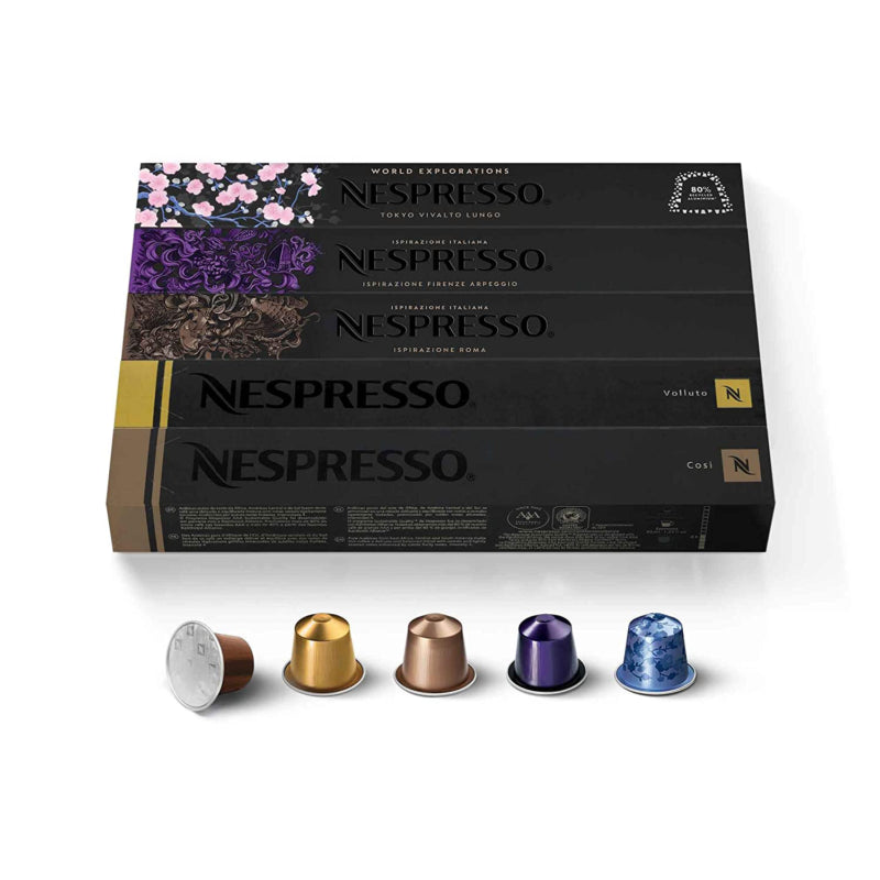 Nespresso Original Line Variety Pack Capsules, 50 Count Espresso Pods
