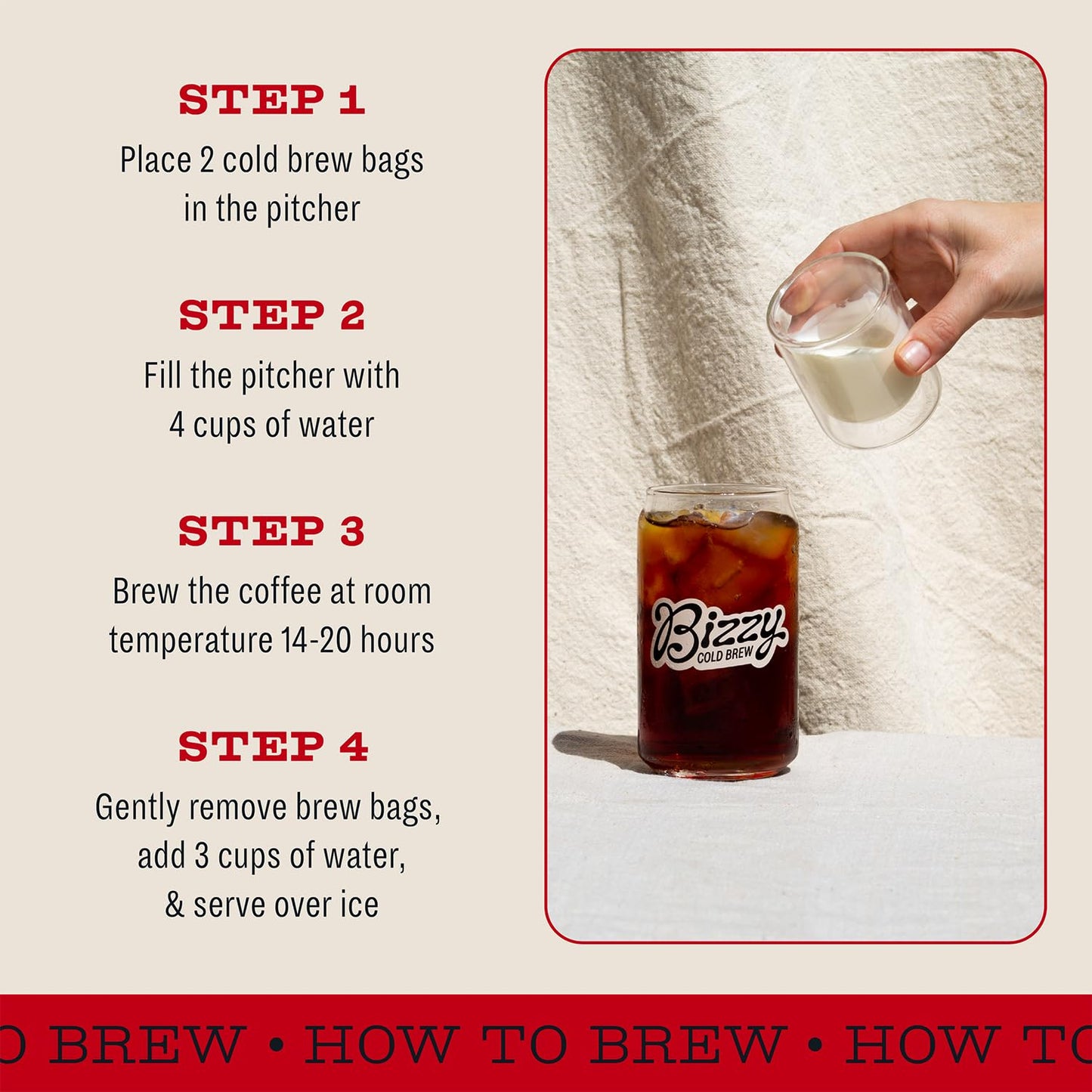 Organic Cold Brew Coffee | Smooth & Sweet Blend | Coarse Ground Coffee | Medium Roast | Micro Sifted | Specialty Grade | 100% Arabica | Brew Bags | 12 Count | Makes 42 Cups