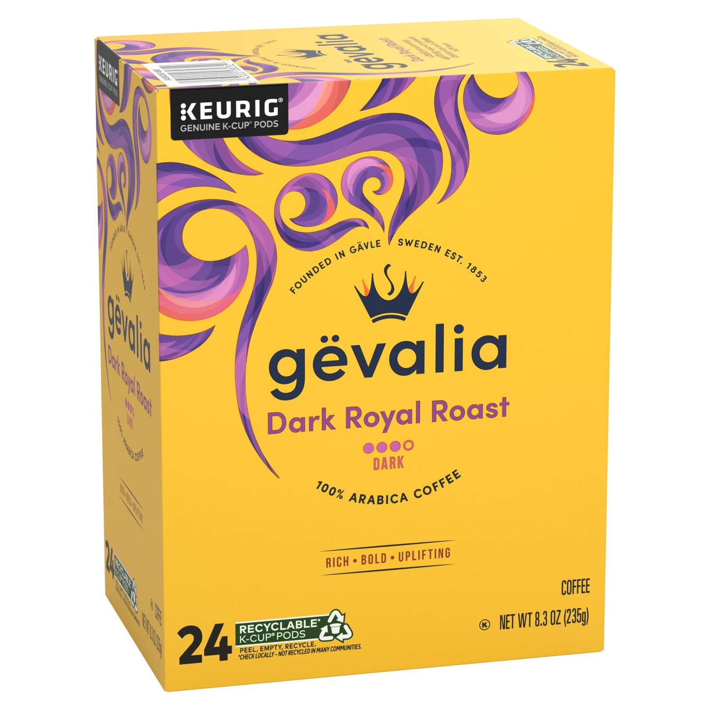 Dark Royal Roast Coffee K-Cup Coffee Pods, 24 Ct Box