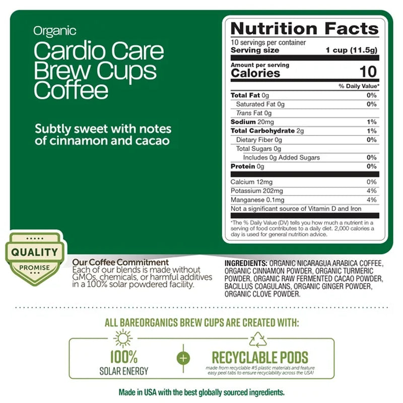 Coffee, Cardio Care 12Pc 4.87 Oz