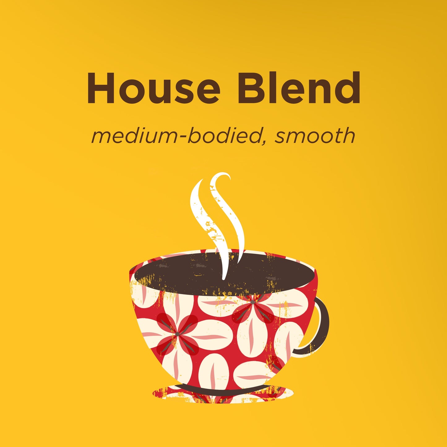 House Blend Ground Coffee, Caffeinated, 12 Oz Bag
