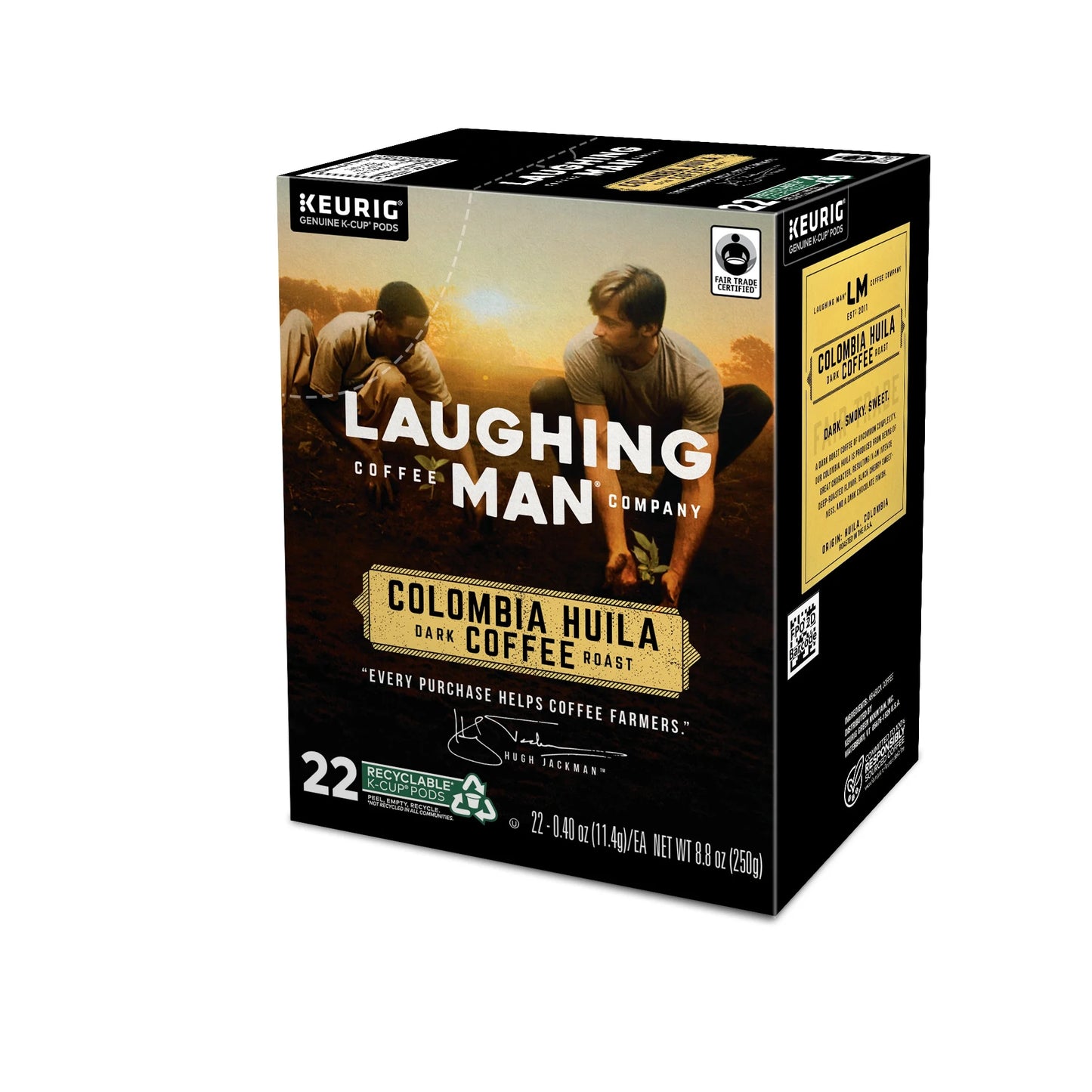 Colombia Huila Coffee, K-Cup Pod, Dark Roast, 22Ct