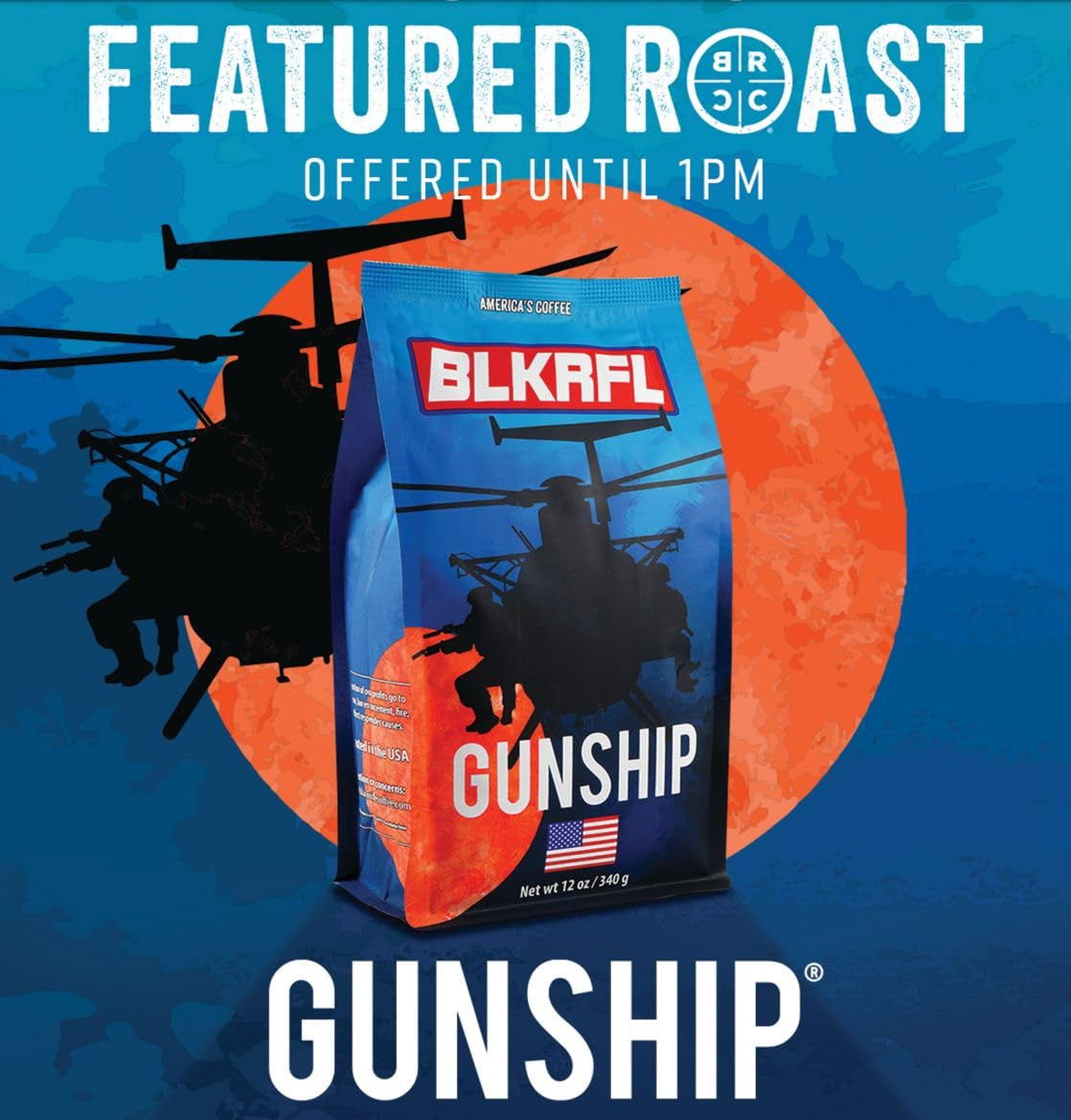 Gunship Roast, Light Roast Ground Coffee, 12 OZ Bag