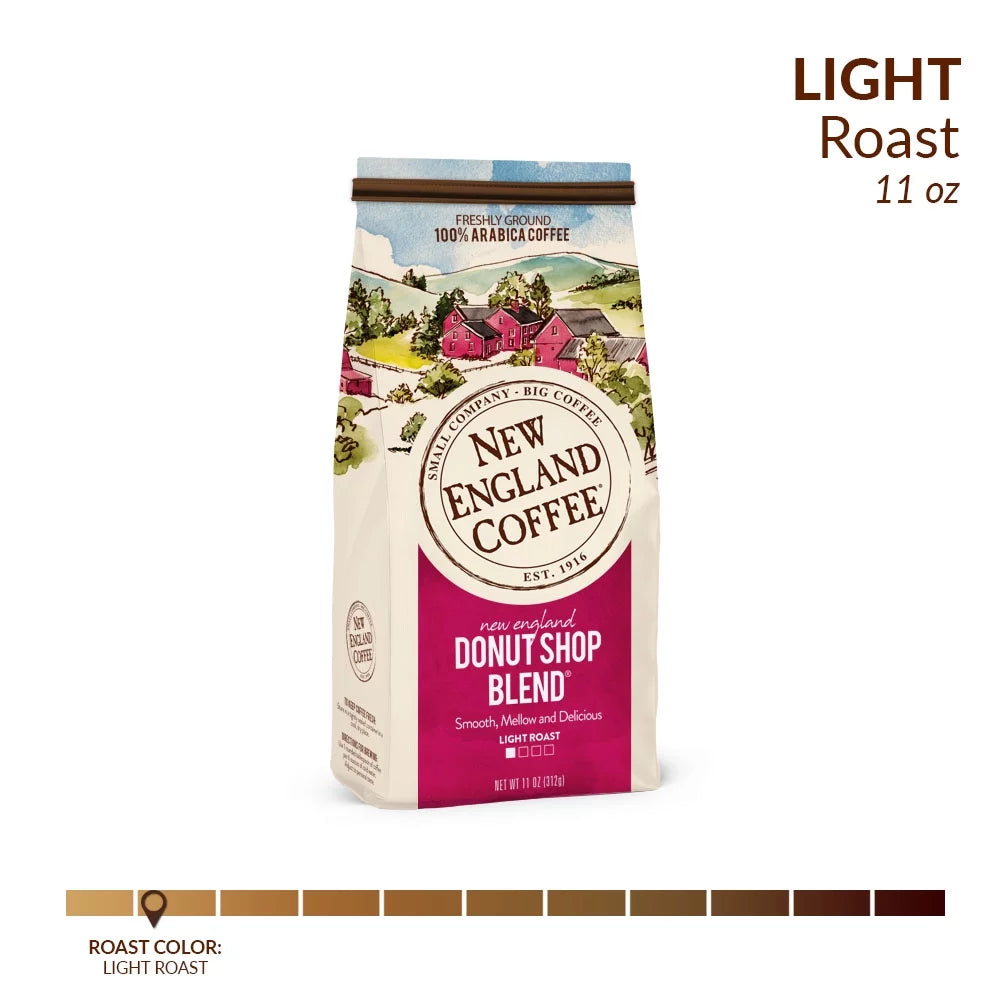 Donut Shop Blend, Light Roast, Ground Coffee, 11 Oz