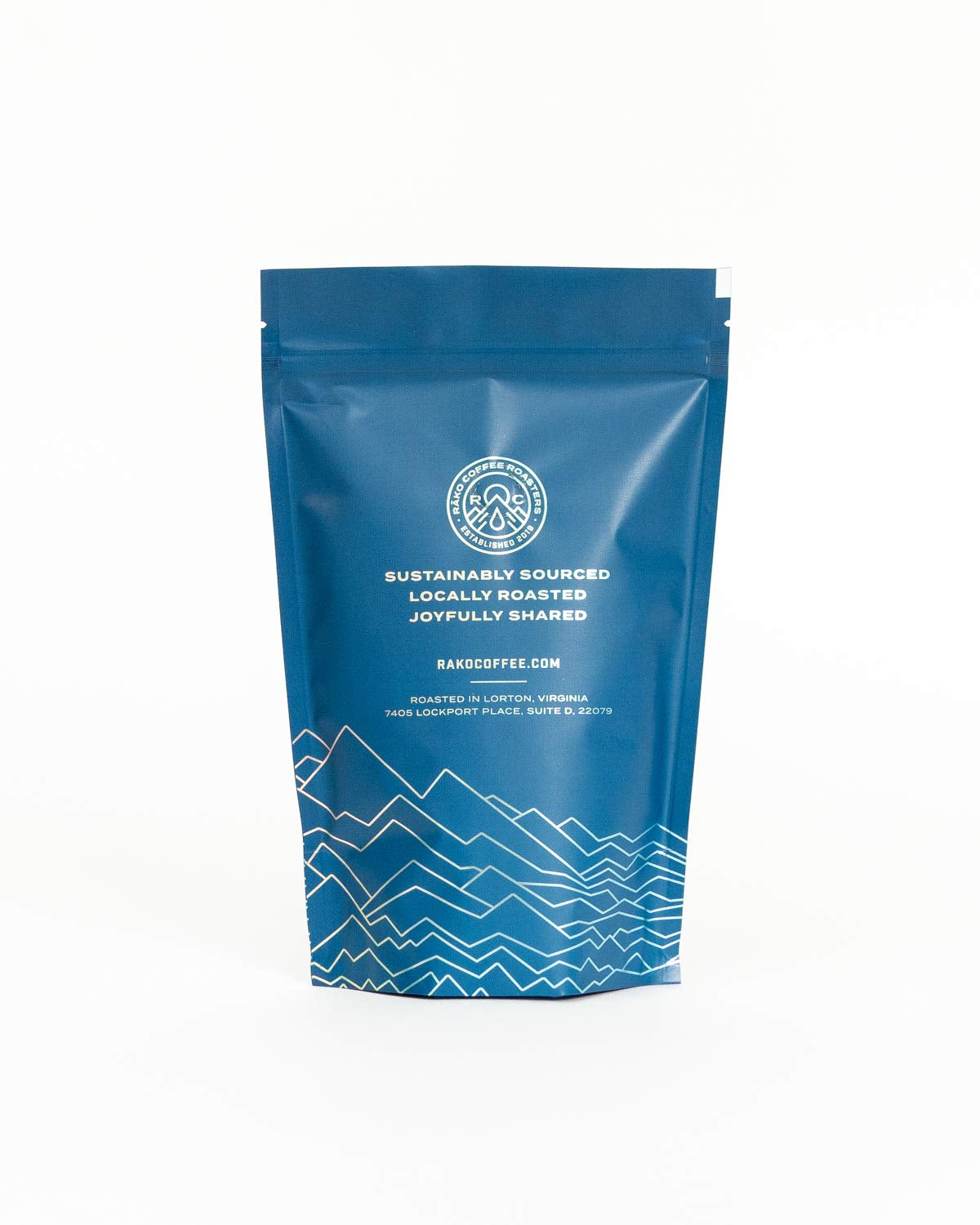 RĀKO COFFEE ROASTERS Yirgacheffe Gedeb, Single Origin Ethiopia Direct Trade, Whole Bean Specialty Coffee, Light Roast, 12 Oz. Bag, 1-Pack