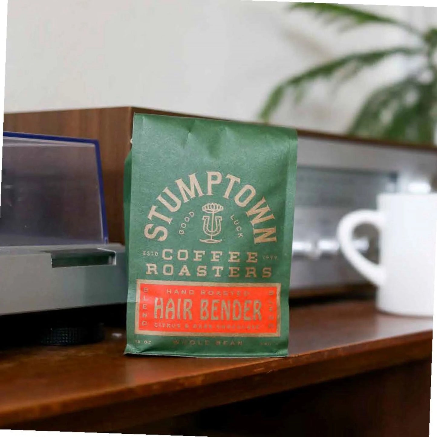 Coffee Roasters Hair Bender Blend Whole Bean Coffee, Premium Medium Roast Coffee Beans, Hand Roasted, 100% Arabica, 12 Oz