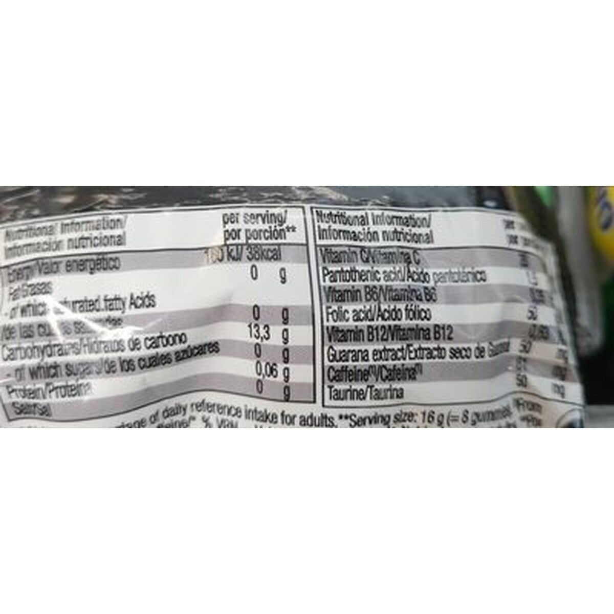 Gums Energy Caffeine Weider WGU.118100 Caffeine