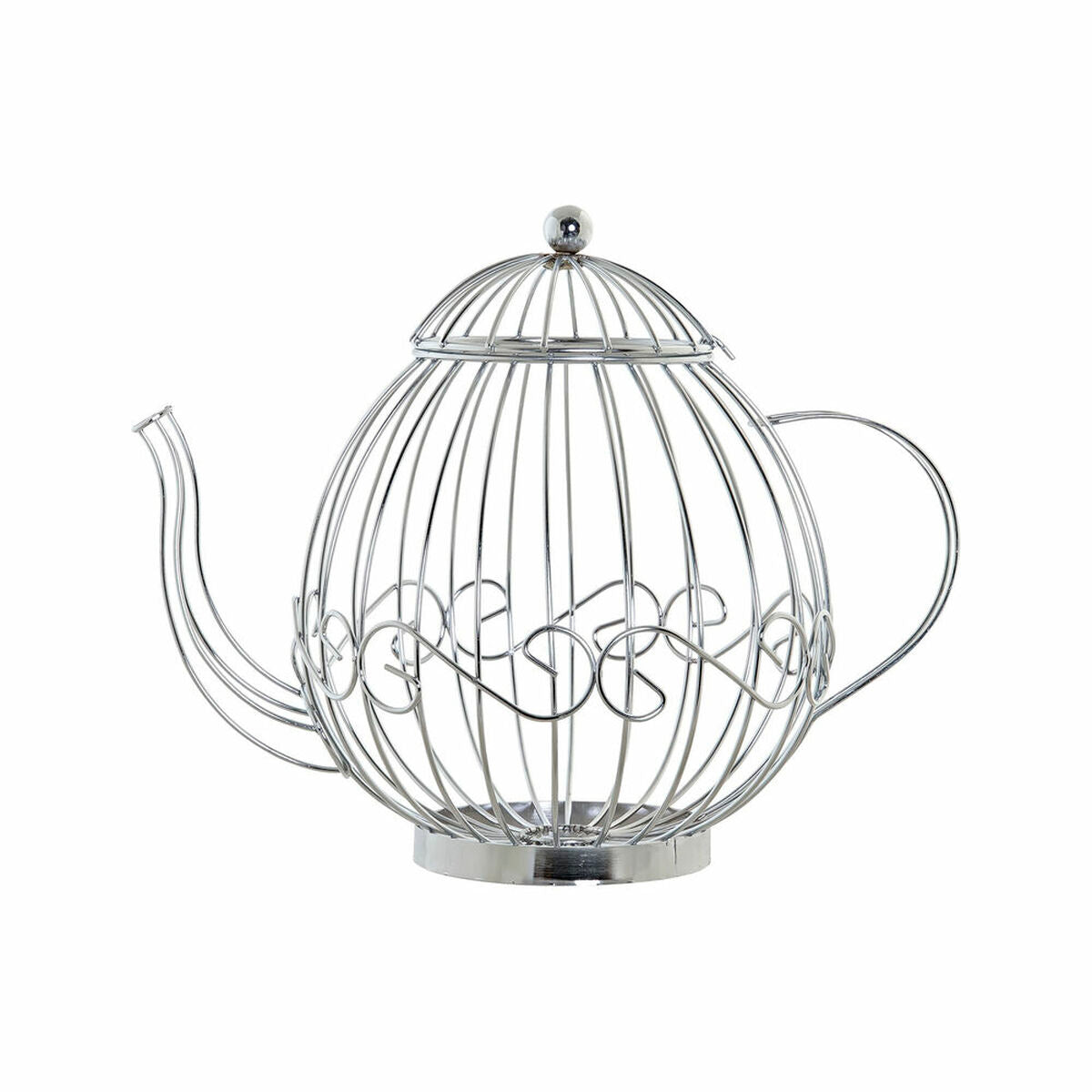 Capsule holder DKD Home Decor Silver Metal Plastic Coffee 31 x 21 x 25