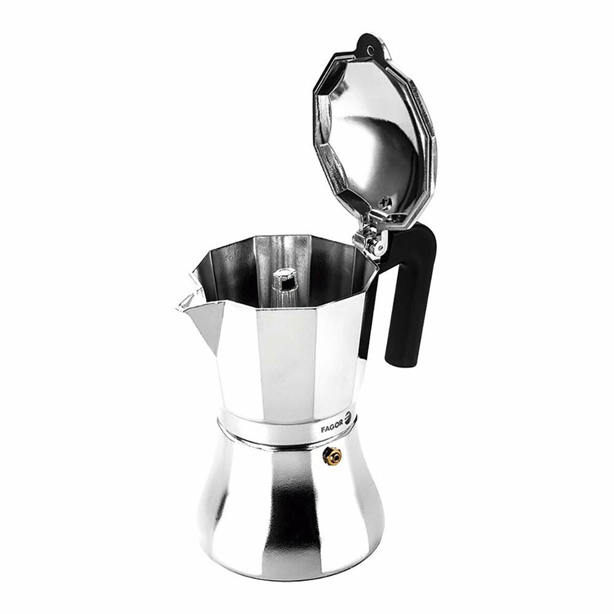 Italian Coffee Pot FAGOR Cupy Aluminium 1 L 12 Cups