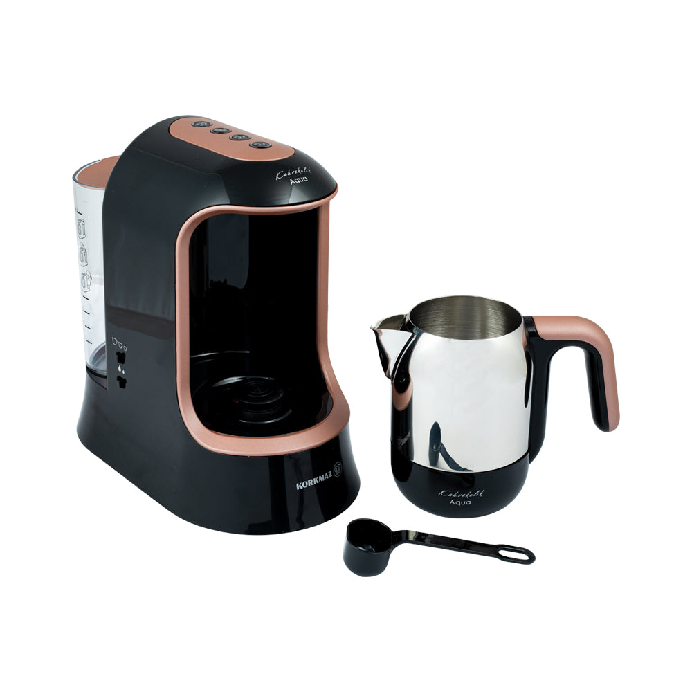 Korkmaz A862-02 Kahvekolik Aqua Turkish Coffee Maker Black/Rosagold ,