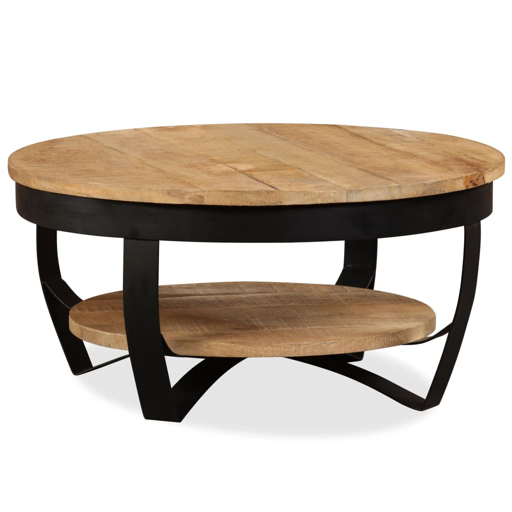 Coffee Table 25.6"x25.6"x12.6" Solid Acacia Wood