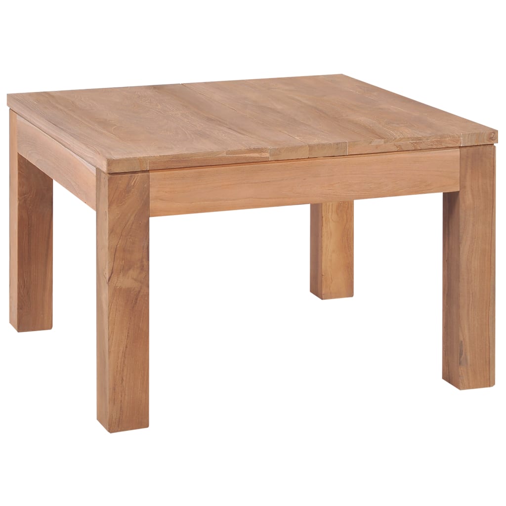 Coffee Table Solid Teak Wood with Natural Finish 43.3"x23.6"x15.7"