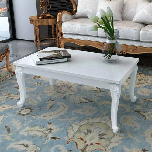 Coffee Table 31.5"x31.5"x16.5" High Gloss White