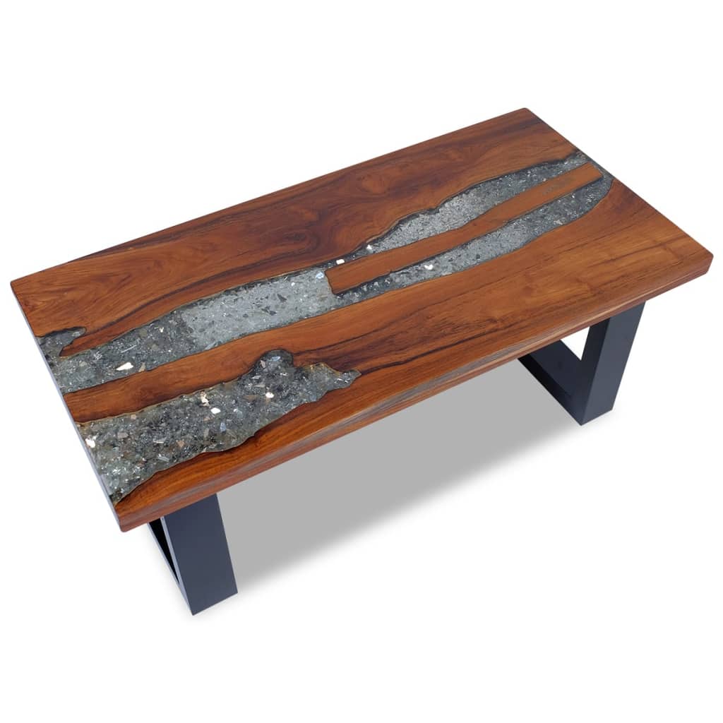 Coffee Table Teak Resin 23.6"x15.7"