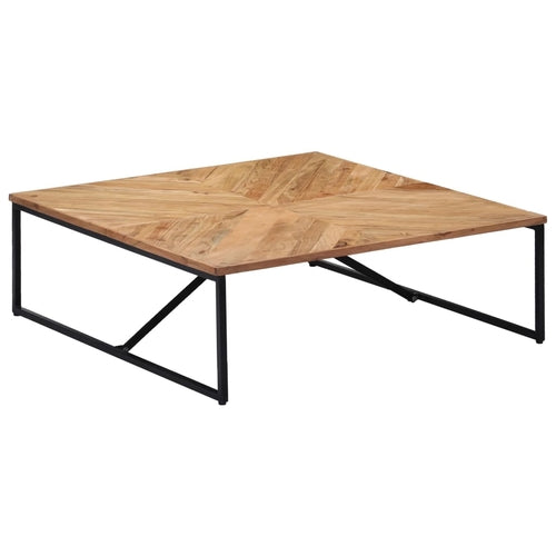 Coffee Table 43.3"x43.3"x14.1" Solid Mango Wood