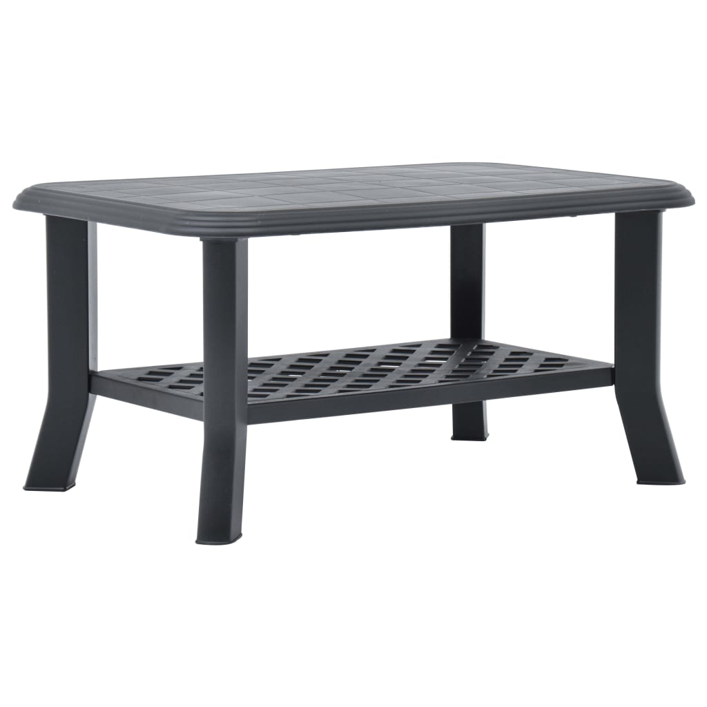 Coffee Table White 35.4"x23.6"x18.1" Plastic