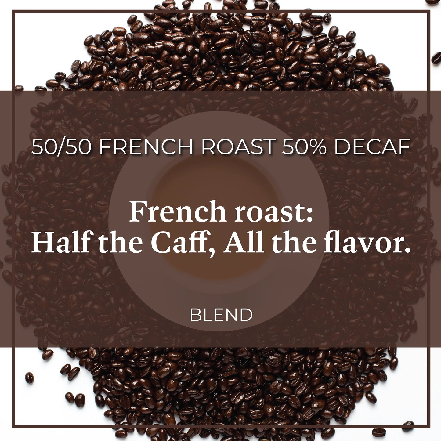 The Bean Coffee Company Organic 50/50 French Roast, 50% Decaf, Dark Roast, Ground, 5-Pound Bag