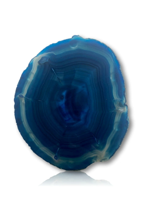 Agate Thin Serving Plate with GOLD Trim