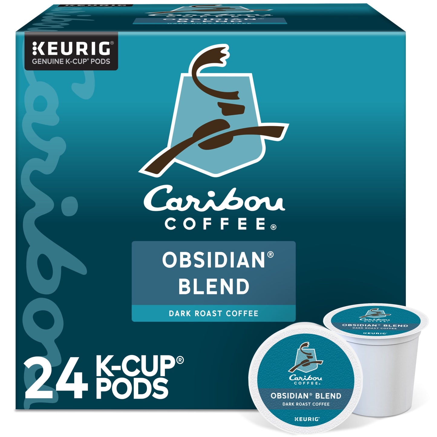Coffee, Obsidian Blend Dark Roast K-Cup Coffee Pods, 24 Count