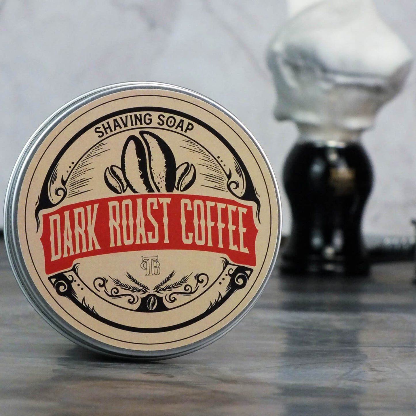 The Personal Barber Dark Roast Coffee Shaving Soap