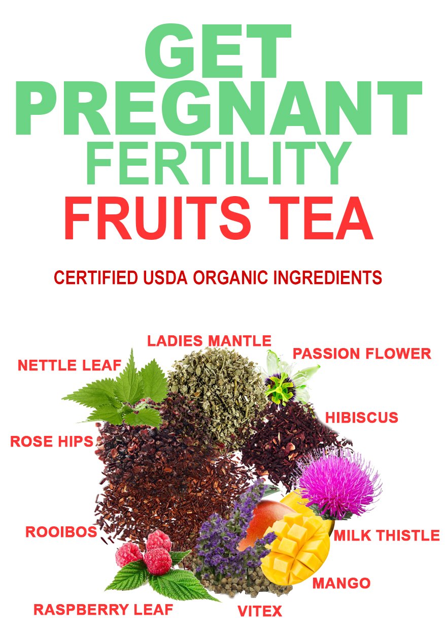 Fertility Tea For Women- Fruit- 40 Servings- USDA Organic