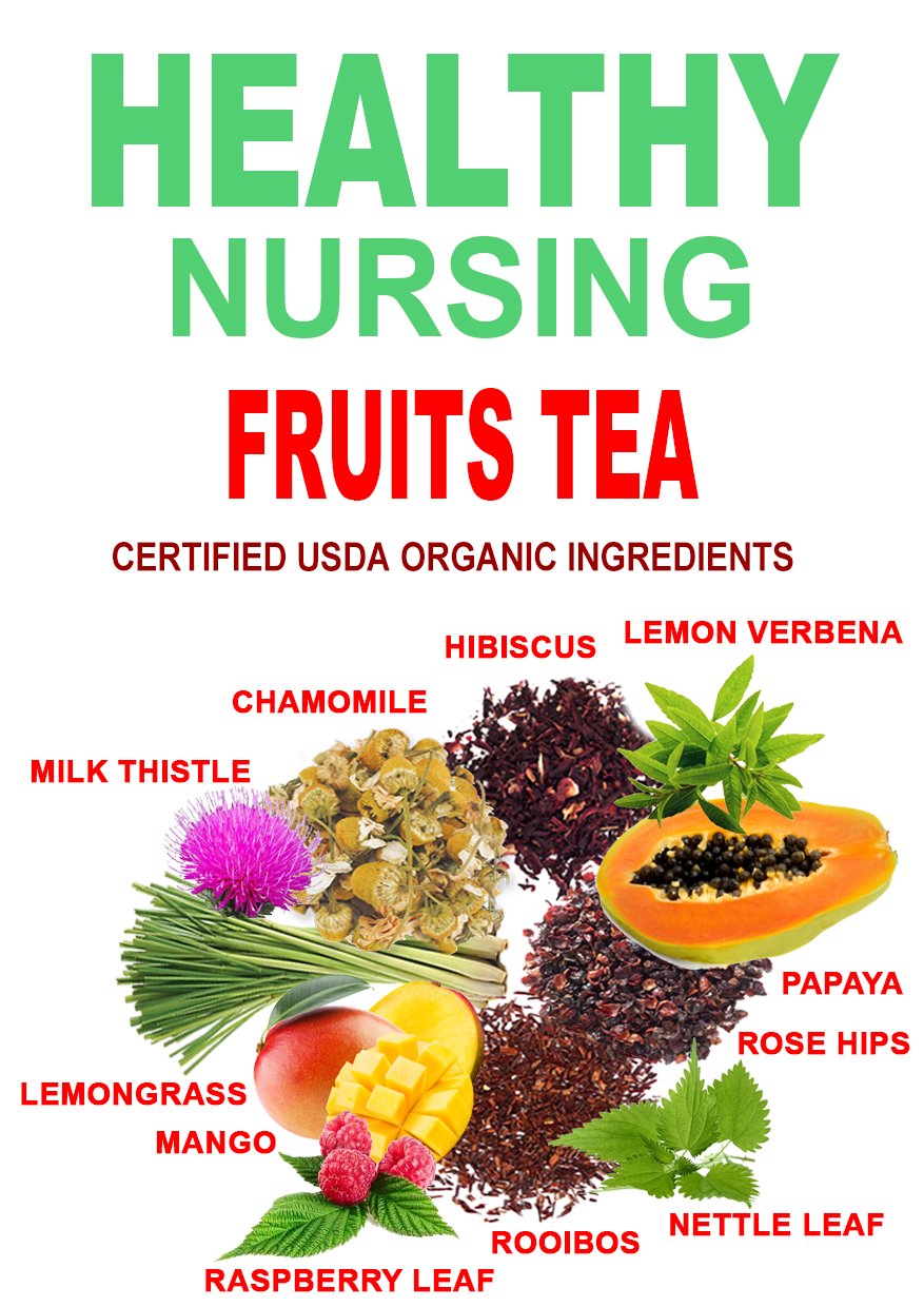 Lactation Tea- Fruits Nursing Tea: 40 Servings
