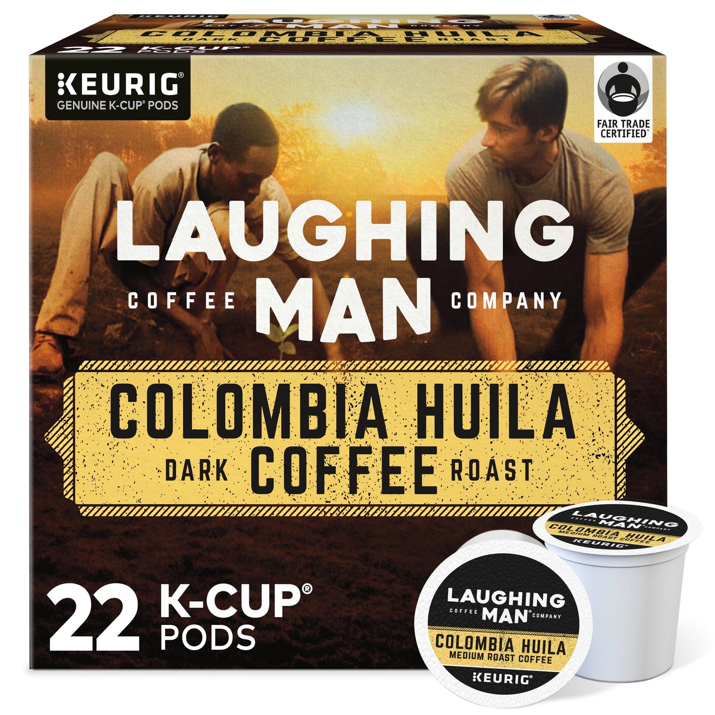 Colombia Huila Coffee, K-Cup Pod, Dark Roast, 22Ct