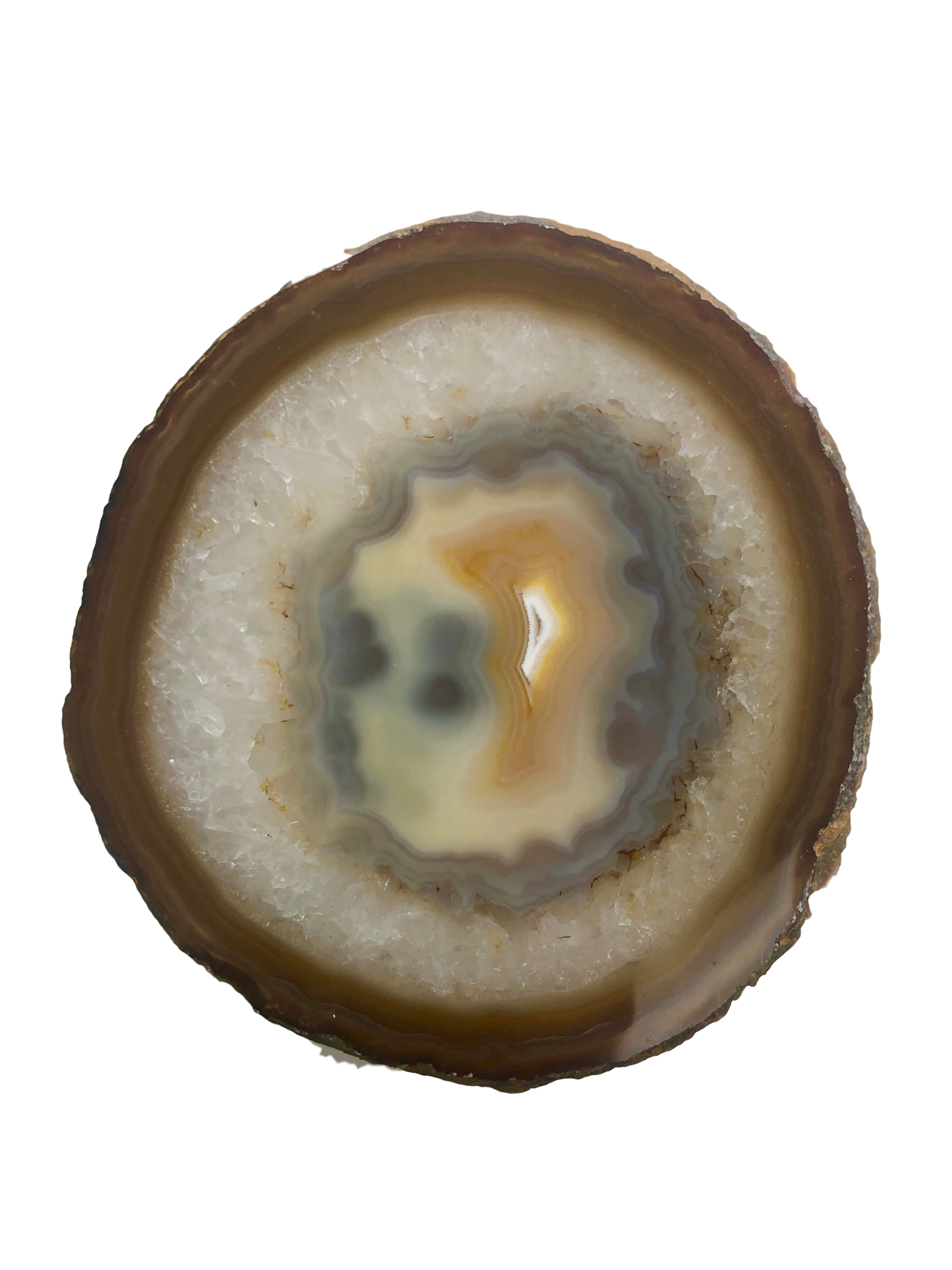 Agate Thin Serving Plate with Natural Trim
