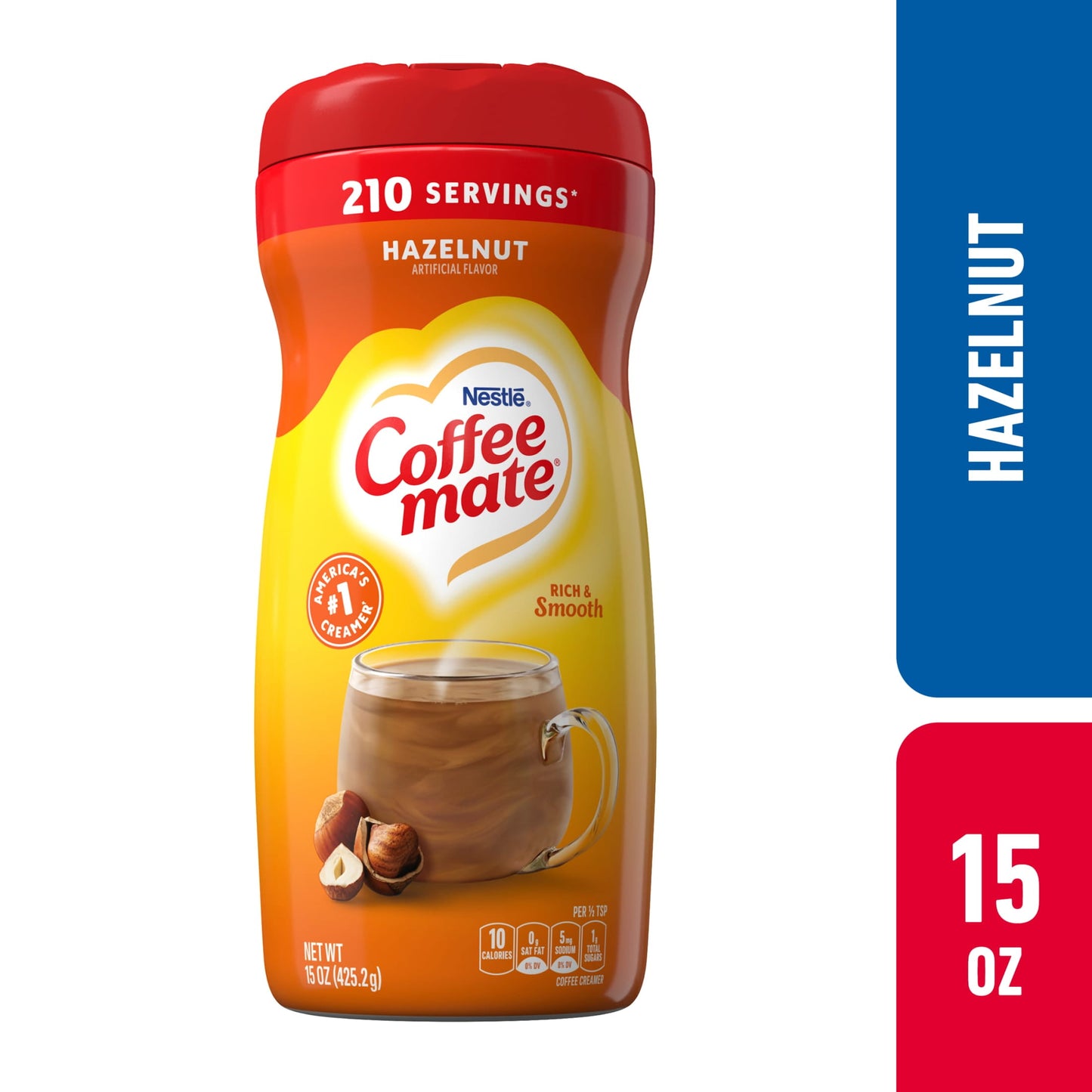 Nestle Coffee Mate Hazelnut Powder Coffee Creamer, 15 Oz