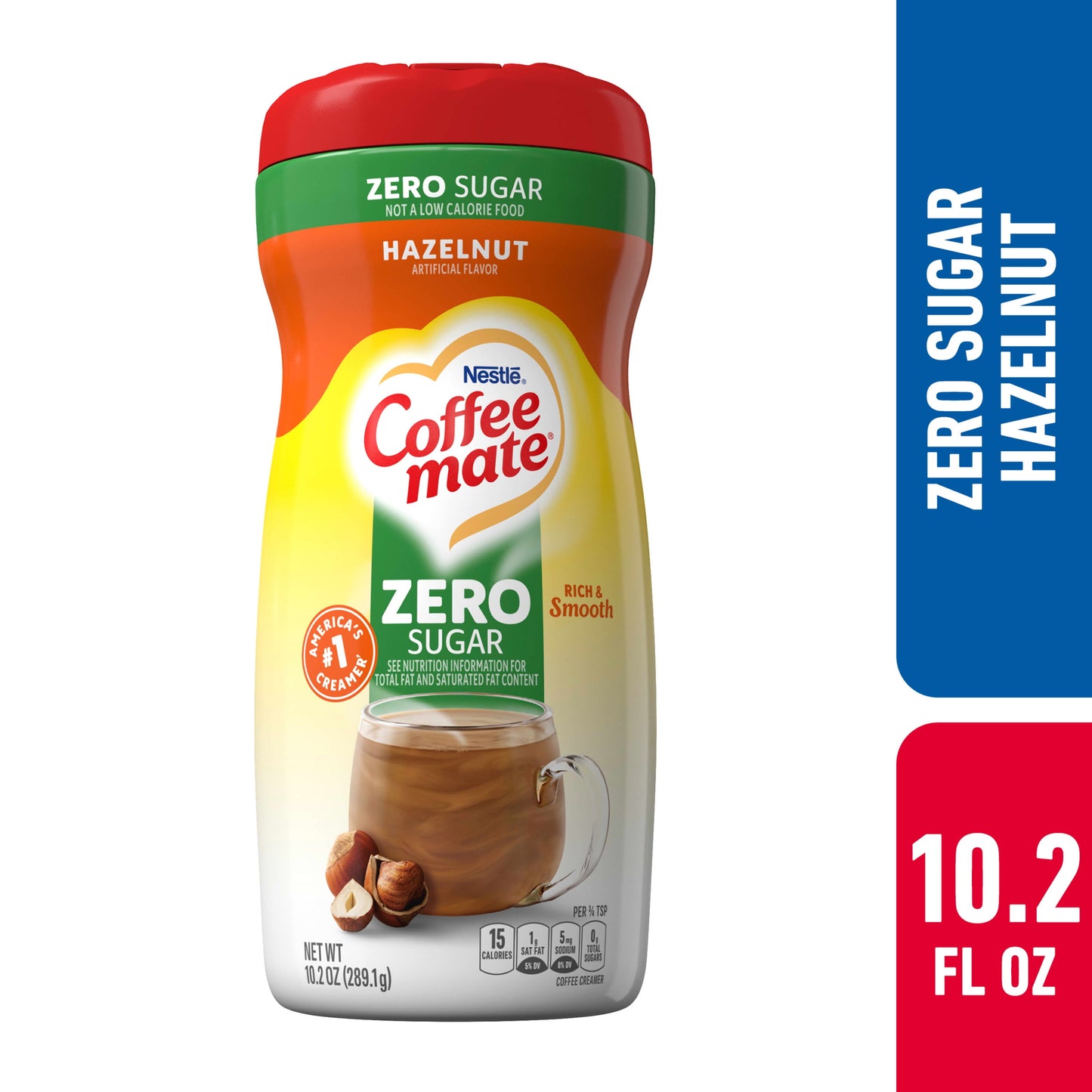 Nestle Coffee Mate Hazelnut Sugar-Free Powdered Coffee Creamer, 10.2 Oz