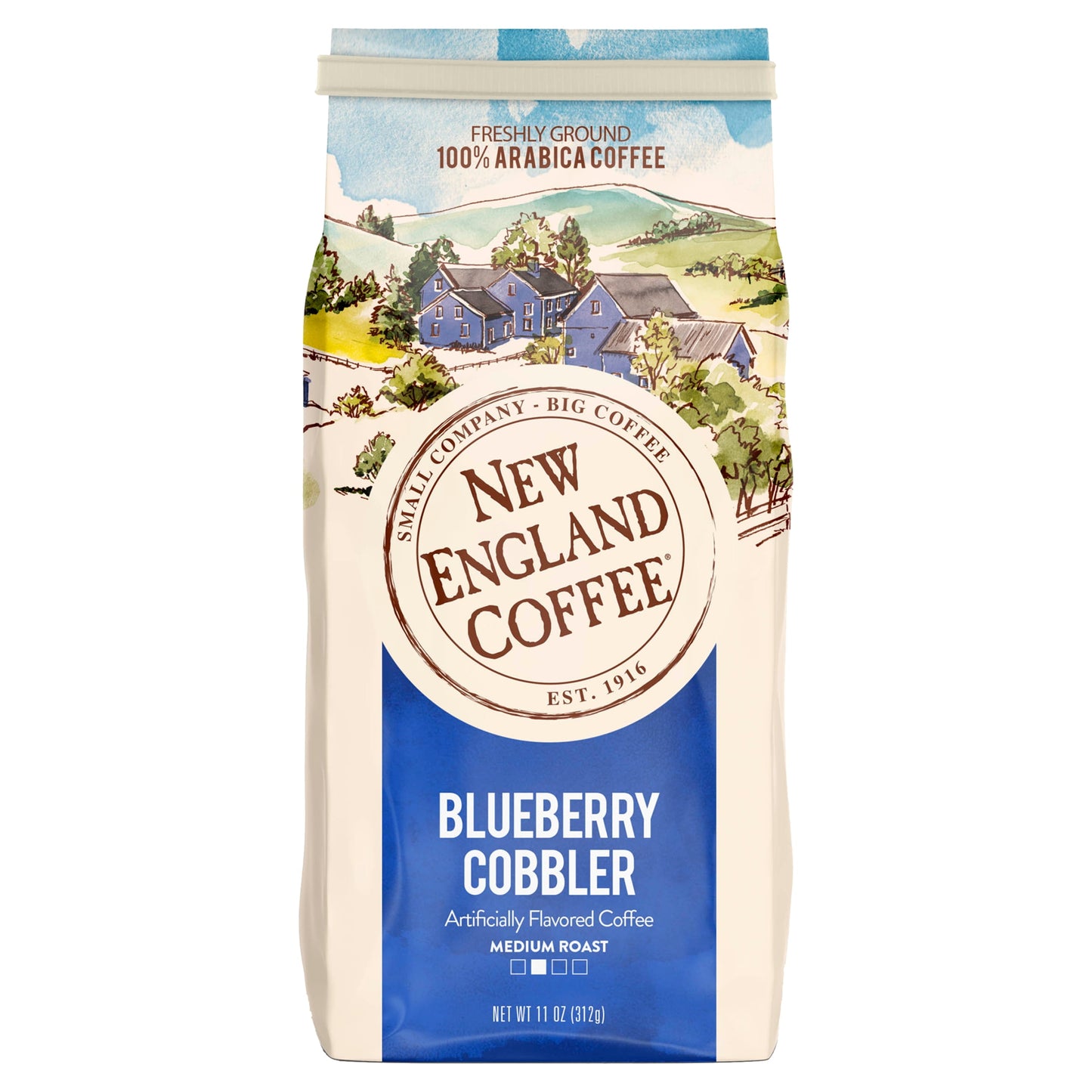 Blueberry Cobbler, Medium Roast, Ground Coffee, 11 Oz