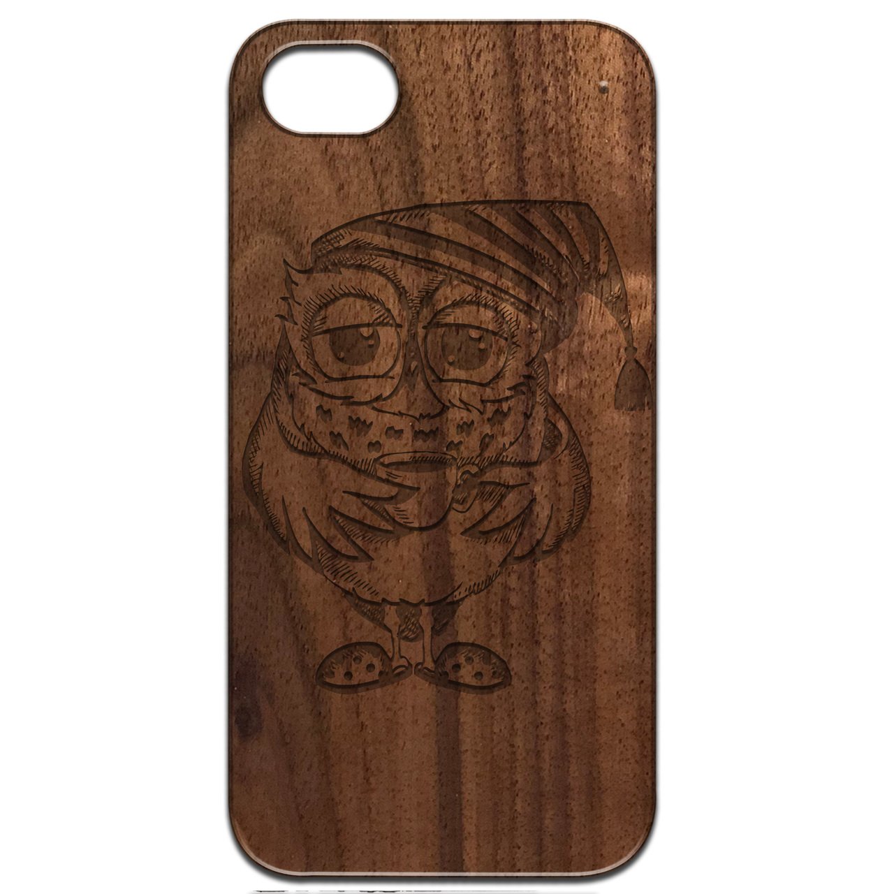 Owl with Coffee - Engraved