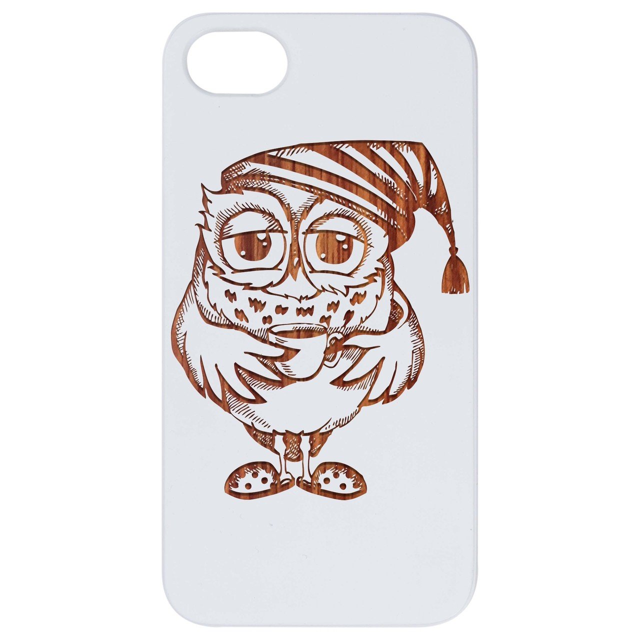 Owl with Coffee - Engraved