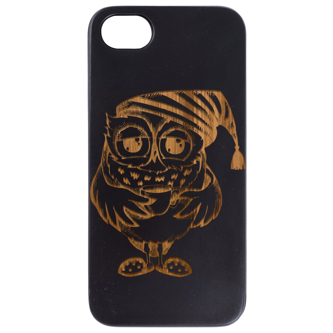 Owl with Coffee - Engraved