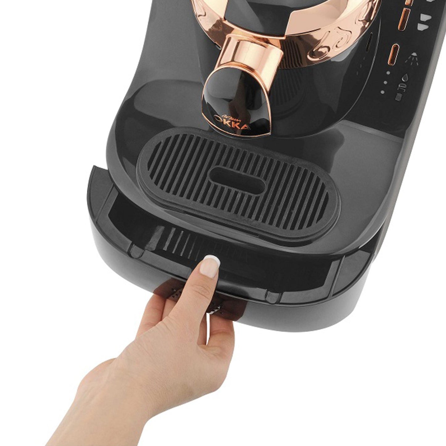 Arzum OK001B Okka Automatic Turkish Coffee Machine - Black/Copper