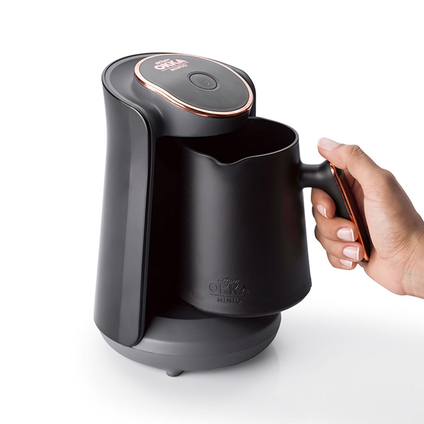 Arzum OK004 Okka Minio Turkish Coffee Machine, Black/Copper