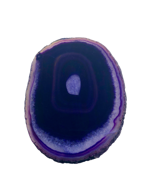 Agate Thin Serving Plate with Natural Trim