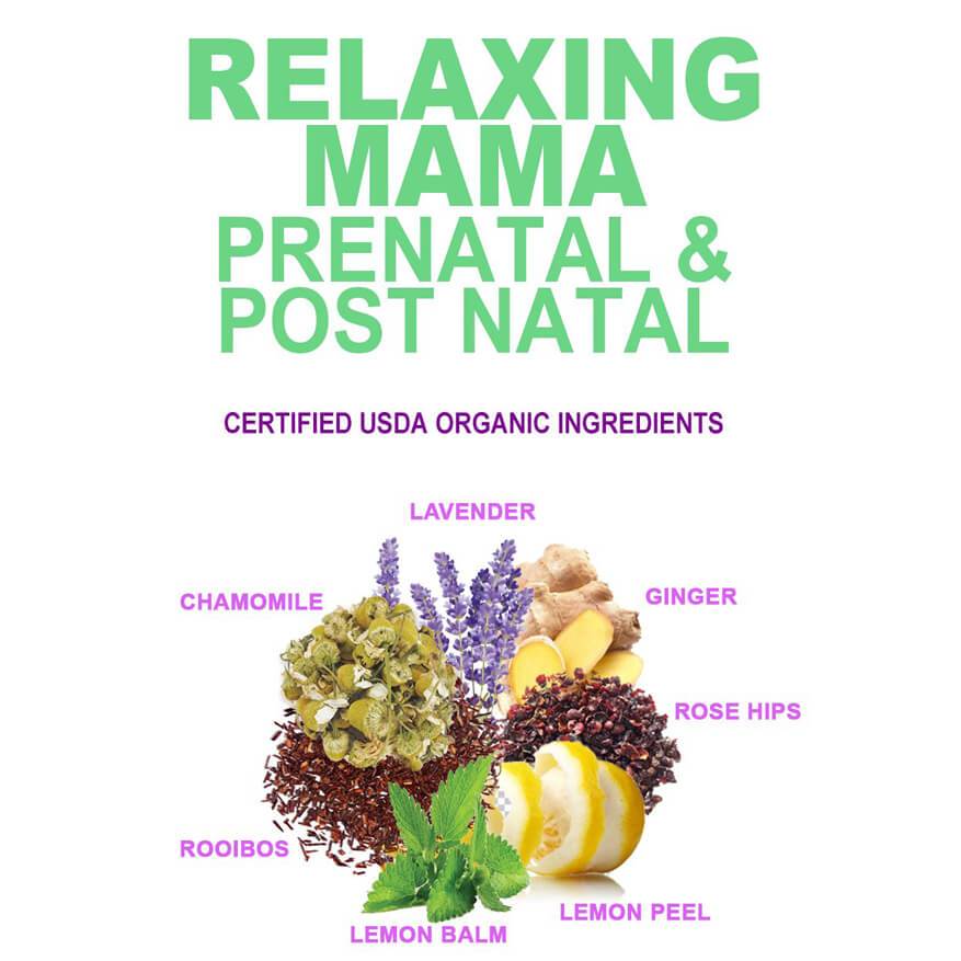 Stress Relief Tea: Relaxing Mama Tea-40 Servings- USDA Organic