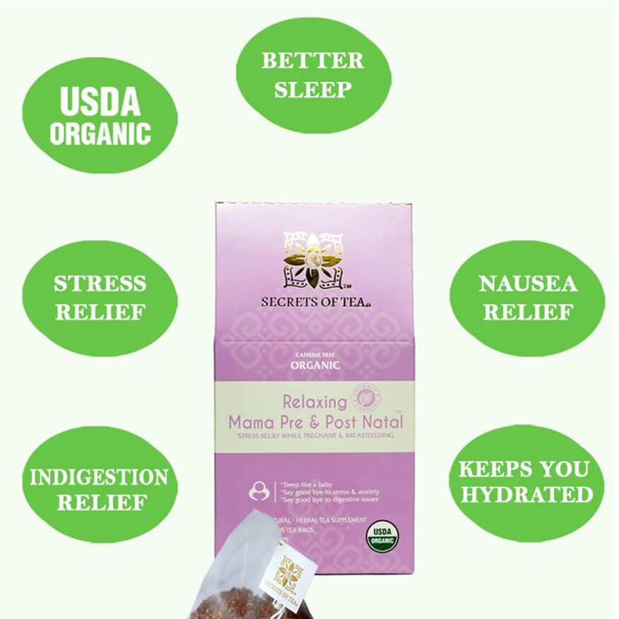 Stress Relief Tea: Relaxing Mama Tea-40 Servings- USDA Organic