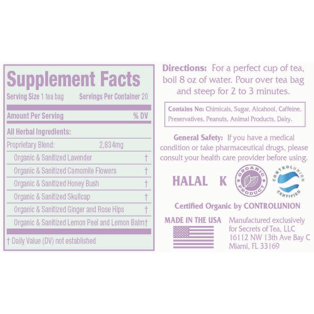 Stress Relief Tea: Relaxing Mama Tea-40 Servings- USDA Organic