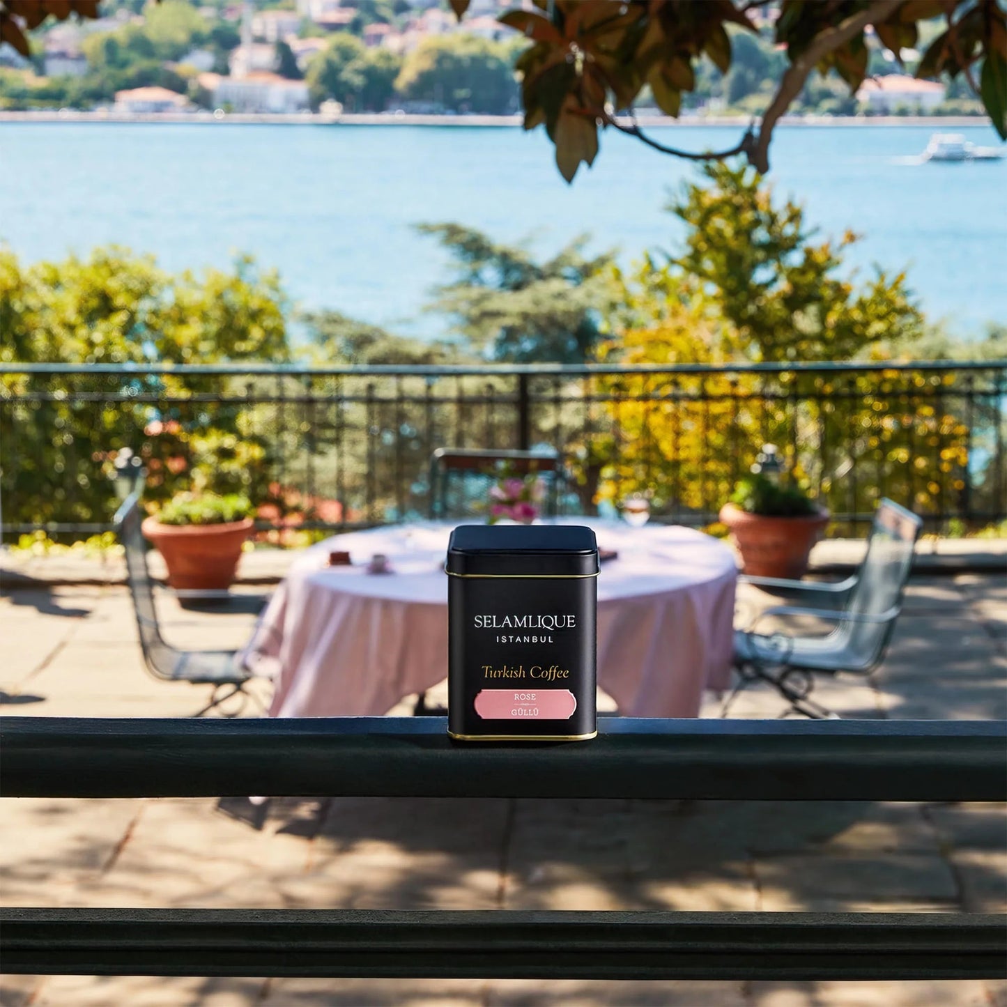Selamlique Rose Flavoured Ground Turkish Coffee – 125g Box
