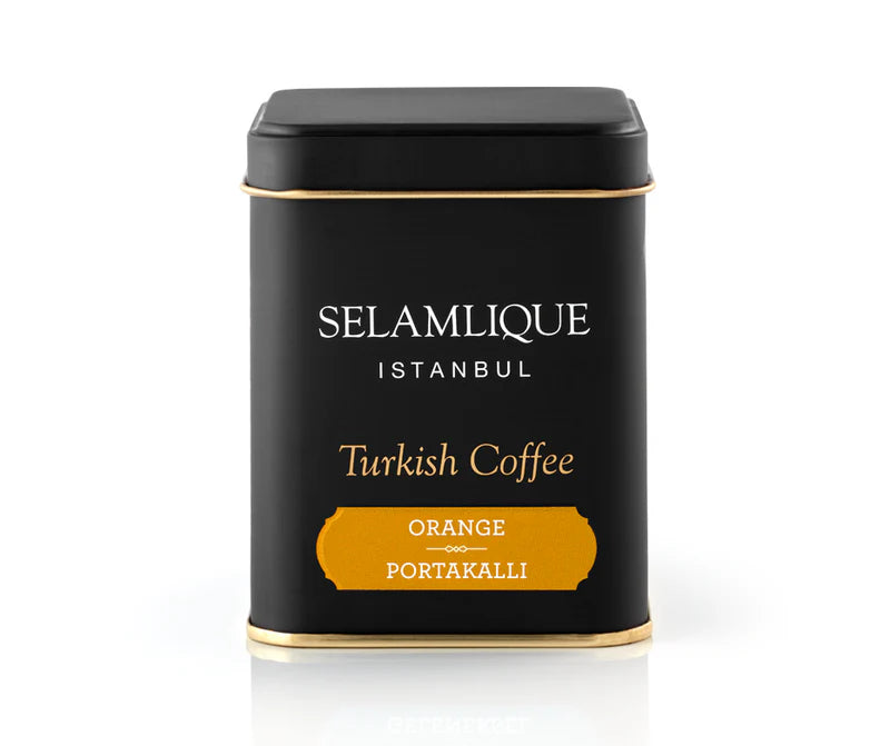 Selamlique Orange Flavoured Ground Turkish Coffee – 125g Box