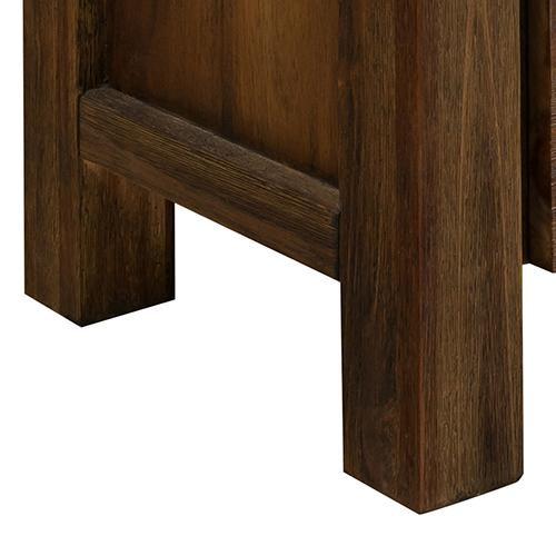 Coffee Table Solid Acacia Wood & Veneer 2 Drawers Storage Oak Colour